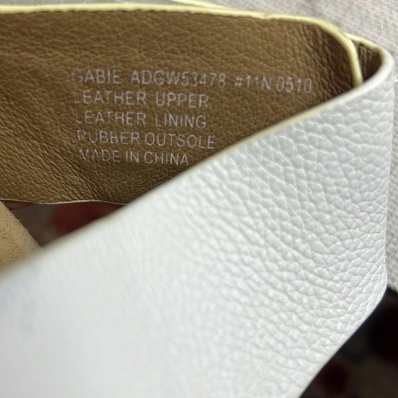 ABEO SANDALS  Gabie 11N  WHITE  LEATHER - Picture 11 of 12